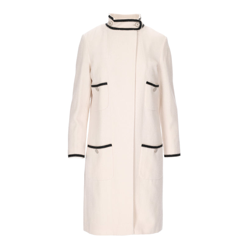 Secondhand Chanel High Neck Wool Coat