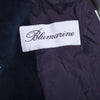 Secondhand Blumarine Navy Velvet Skirt Suit With Fur Cuffs