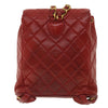 Secondhand Chanel Duma Red Leather Bag