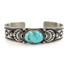 Sterling Turquoise Mountain Bangle - '10s Second-hand