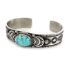 Sterling Turquoise Mountain Bangle - '10s Second-hand