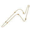 Chanel CC Gold Plated Lion Head Station Chain Long Necklace Secondhand