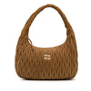 Miu Miu Large Matelasse Suede Wander Bag Secondhand