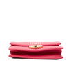 Prada Soft Calf Chevron Impunture Turn Lock Chain Crossbody Secondhand