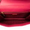Prada Soft Calf Chevron Impunture Turn Lock Chain Crossbody Secondhand