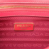 Prada Soft Calf Chevron Impunture Turn Lock Chain Crossbody Secondhand