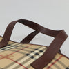 Secondhand Burberry Nova Check Beige Canvas Bag