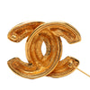 Chanel CC Quilted Gold Plated Brooch Secondhand