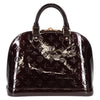 Secondhand Louis Vuitton Alma Burgundy Patent Leather Bag
