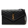 Saint Laurent Grain De Poudre Cassandre Envelope Chain Wallet Secondhand