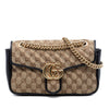 Gucci Medium GG Marmont Matelasse Diagonal GG Canvas Shoulder Bag Secondhand