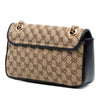 Gucci Medium GG Marmont Matelasse Diagonal GG Canvas Shoulder Bag Secondhand