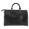 Secondhand Louis Vuitton Speedy Black Leather Bag