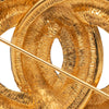Chanel CC Gold Plated Quilted Brooch Secondhand