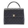 Chanel CC Quilted Caviar Kelly Top Handle Bag Secondhand