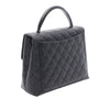 Chanel CC Quilted Caviar Kelly Top Handle Bag Secondhand