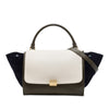 Celine Medium Tricolor Leather Trapeze Satchel Secondhand