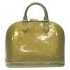 Secondhand Louis Vuitton Alma Beige Patent Leather Bag