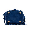 Saint Laurent Small Suede Emmanuelle Fringe Bucket Bag Secondhand