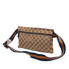 Gucci GG Canvas Web Double Pocket Belt Bag Secondhand