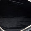 Saint Laurent Croc Embossed Calfskin Monogram Fringe Clutch Secondhand