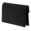 Saint Laurent Grain De Poudre Chevron Cassandre Envelope Chain Wallet Secondhand
