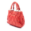 Miu Miu Matelasse Lux Lambskin Bauletto Aperto Satchel Secondhand