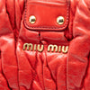 Miu Miu Matelasse Lux Lambskin Bauletto Aperto Satchel Secondhand