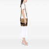 Prada Leather Trimmed Canvas Canapa Logo Buckle Messenger Bag Secondhand