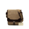 Prada Leather Trimmed Canvas Canapa Logo Buckle Messenger Bag Secondhand