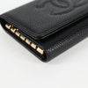 Secondhand Chanel Logo CC Black Leather Accessories