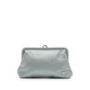 Chanel Metallic Calfskin Kiss Lock Clutch Secondhand