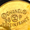 Chanel CC Gold Plated Resin and Faux Pearl Drop Clip On Earrings Secondhand