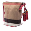 Burberry Mini Mega Check Canvas Ashby Tassel Bucket Bag Secondhand