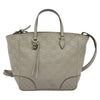 Secondhand Gucci Bree Grey Leather Bag