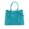 Prada Medium Saffiano Cuir Double Handle Satchel Secondhand