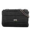 Chanel Identification Jumbo Chocolate Bar Wool Felt Reissue 2.55 Flap Secondhand