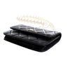 Chanel Quilted Lambskin Maxi Pearls Clutch With Chain Secondhand