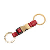 Secondhand Prada City Calf Leather Tuc Key Ring
