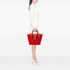 Celine Mini Bicolor Leather Luggage Tote Secondhand