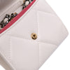 Chanel Quilted Lambskin Chanel 19 Card Holder On Chain Secondhand