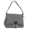 Secondhand Fendi Mamma Baguette Navy Canvas Bag