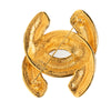 Chanel CC Gold Plated Quilted Pin Brooch Secondhand