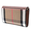 Burberry House Check Canvas and Leather Hannah Wallet on Strap Secondhand