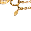 Chanel Gold Plated Cut Out Logo Pendant Necklace Secondhand