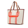 Hermès Toile and Clemence Pursangle Tote Secondhand
