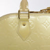 Secondhand Louis Vuitton Alma Yellow Patent Leather Bag