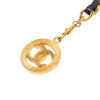 Chanel Gold Plated Leather Woven Medallion Chain Belt Secondhand