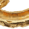 Chanel CC Gold Plated Lava Brooch Secondhand