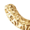 Chanel CC Gold Plated Lava Brooch Secondhand